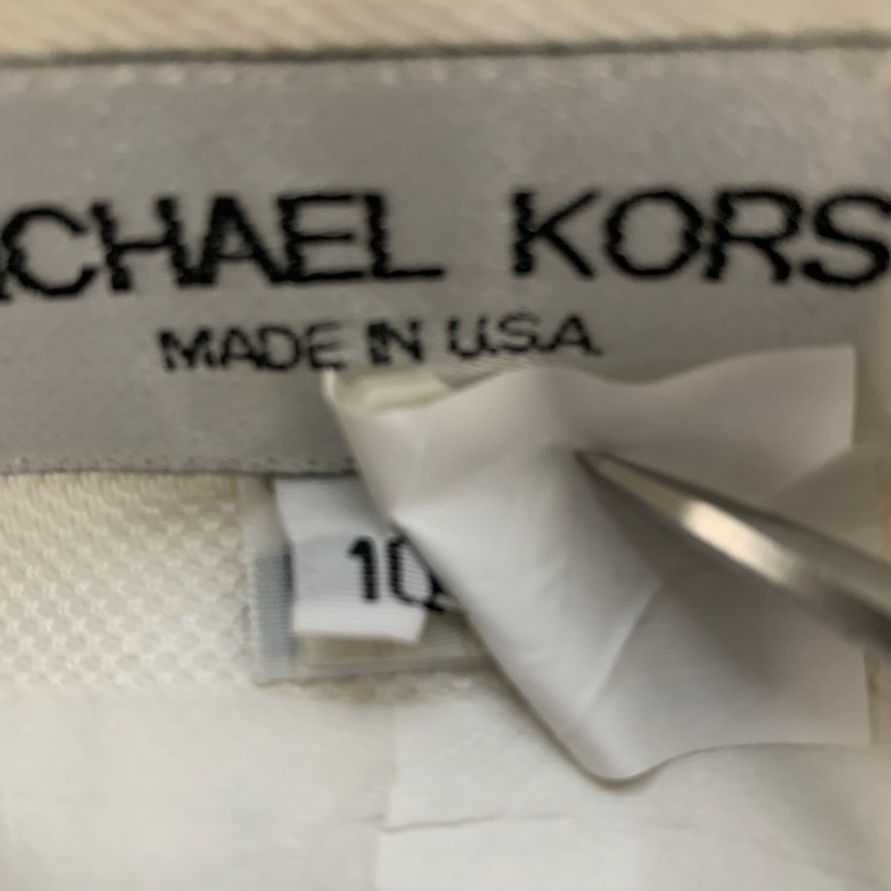 Vintage 1980s Deadstock Michael Kors Collar Button Up Fitted Cotton Halt… - Picture 7 of 15